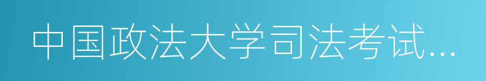 中国政法大学司法考试学院的同义词