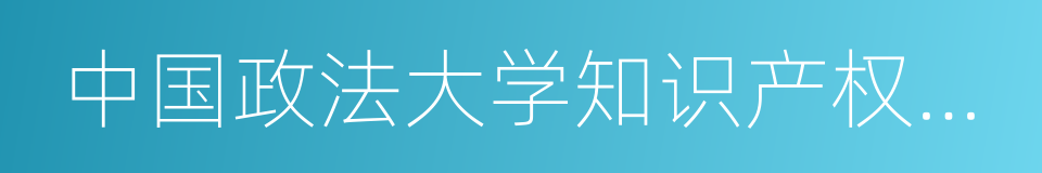 中国政法大学知识产权研究中心的同义词