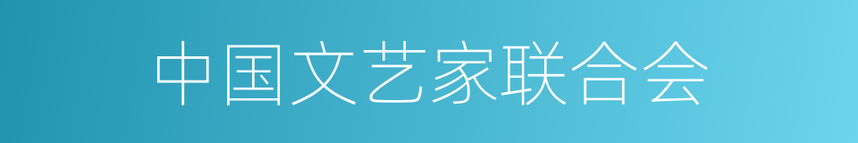 中国文艺家联合会的同义词