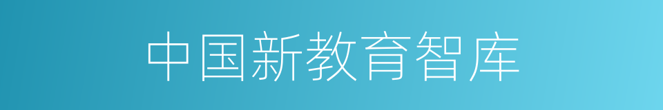 中国新教育智库的同义词