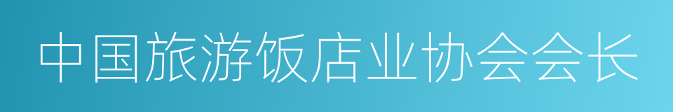 中国旅游饭店业协会会长的同义词