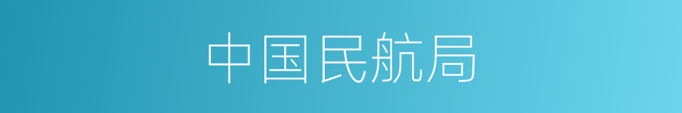中国民航局的同义词
