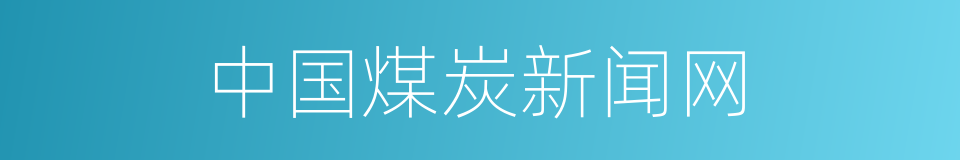 中国煤炭新闻网的同义词