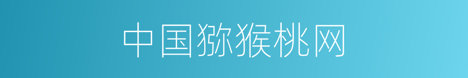 中国猕猴桃网的同义词