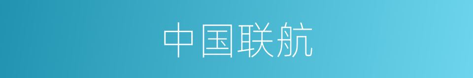 中国联航的同义词