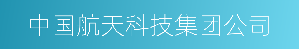 中国航天科技集团公司的同义词