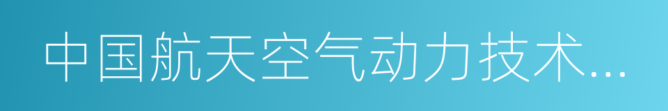 中国航天空气动力技术研究院的同义词