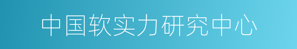 中国软实力研究中心的同义词