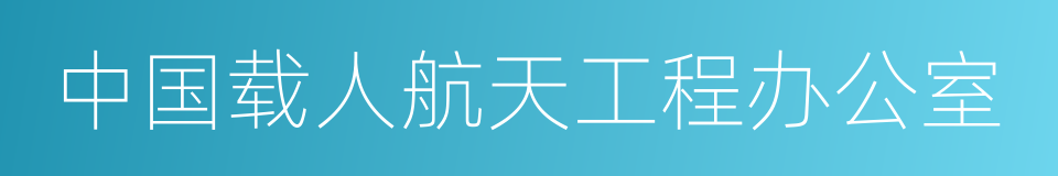 中国载人航天工程办公室的同义词