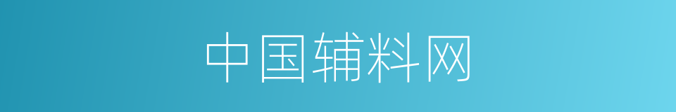 中国辅料网的同义词