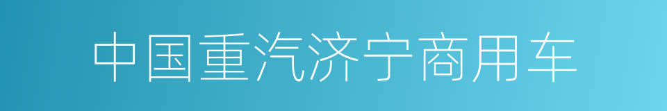 中国重汽济宁商用车的同义词