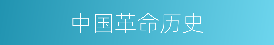 中国革命历史的同义词