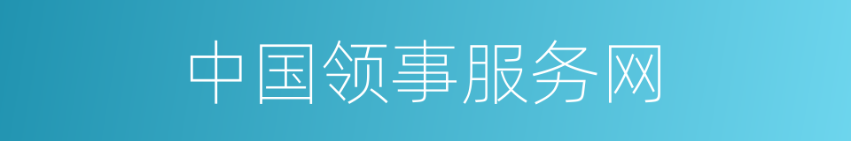 中国领事服务网的同义词