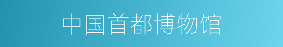 中国首都博物馆的同义词