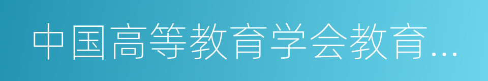 中国高等教育学会教育信息化分会的同义词