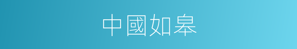 中國如皋的同義詞