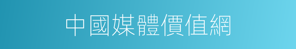 中國媒體價值網的同義詞