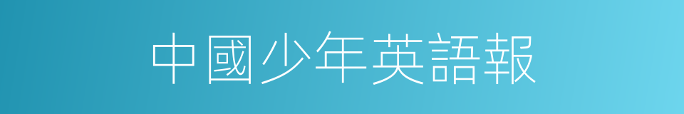 中國少年英語報的同義詞