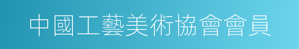 中國工藝美術協會會員的同義詞