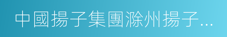 中國揚子集團滁州揚子空調器有限公司的同義詞