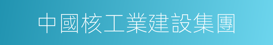 中國核工業建設集團的同義詞