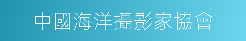 中國海洋攝影家協會的同義詞