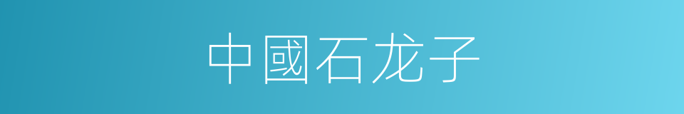 中國石龙子的同義詞
