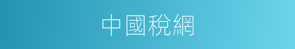 中國稅網的同義詞
