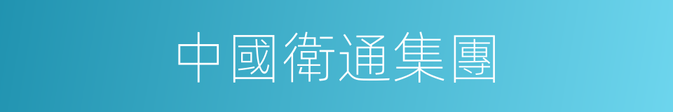 中國衛通集團的同義詞