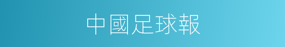 中國足球報的同義詞
