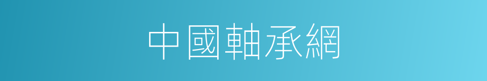 中國軸承網的同義詞