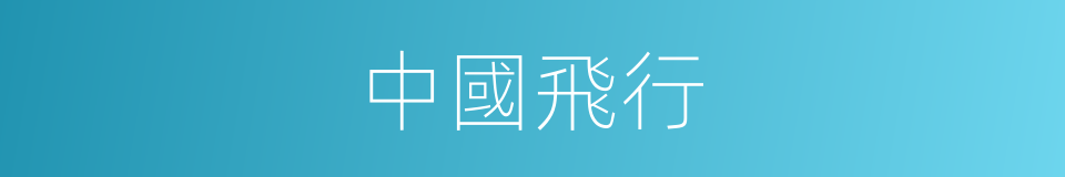 中國飛行的同義詞