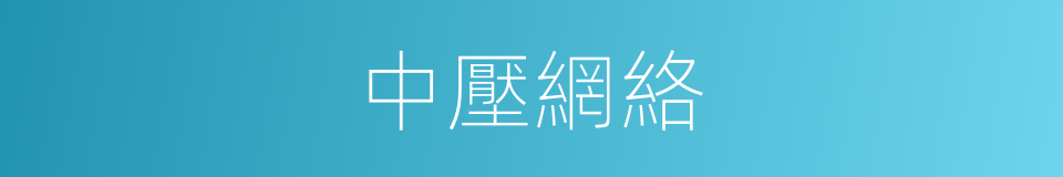 中壓網絡的同義詞