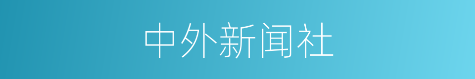 中外新闻社的同义词