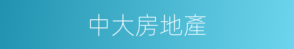 中大房地產的同義詞