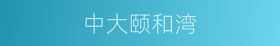 中大颐和湾的同义词