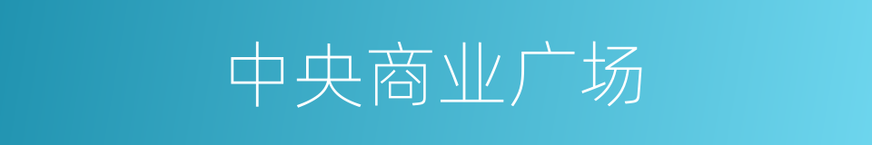 中央商业广场的同义词