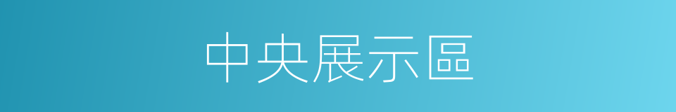 中央展示區的同義詞
