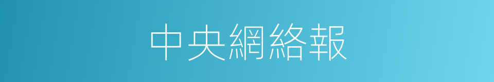 中央網絡報的同義詞
