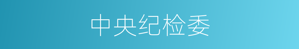 中央纪检委的同义词
