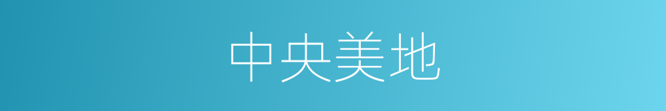 中央美地的同义词