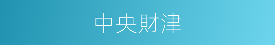 中央財津的同義詞