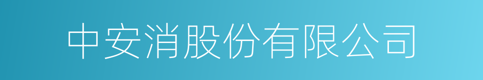 中安消股份有限公司的同义词