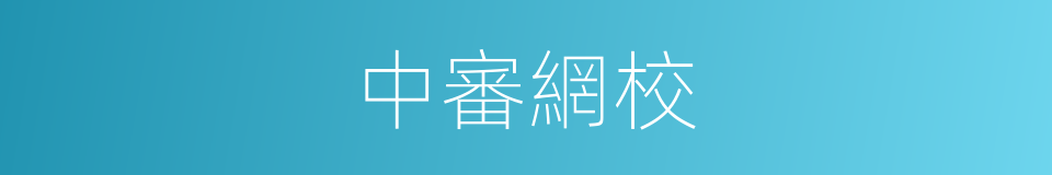 中審網校的同義詞