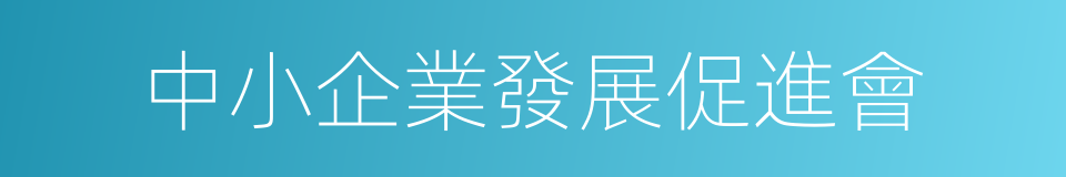 中小企業發展促進會的同義詞