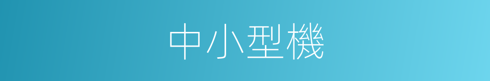 中小型機的同義詞