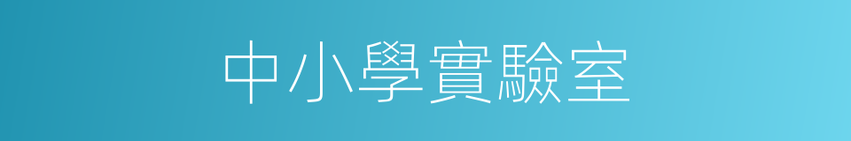 中小學實驗室的同義詞