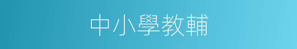 中小學教輔的同義詞
