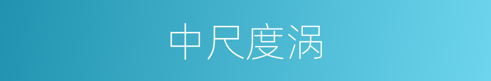 中尺度涡的同义词