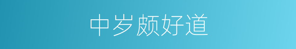 中岁颇好道的同义词